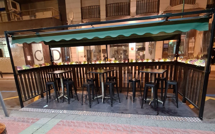 Pérgolas para restaurantes y cafeterías en Zaragoza